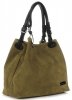 Kožené kabelka shopper bag Vittoria Gotti zelená V90047CH
